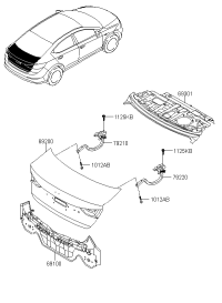 79210F0000-HINGE ASSY-TRUNK LID LH