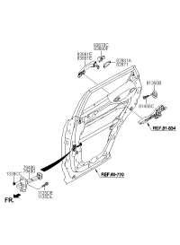 836512W010-HDL-RR DR O/S,LH