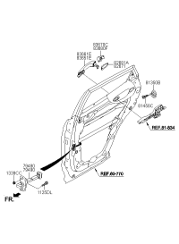 83661A1010-HDL-RR DR O/S,RH