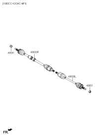 495000Q211-SHAFT ASSY-DRIVE,RH