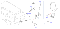 905702DW0A-STRIKER-BACK DOOR LOCK