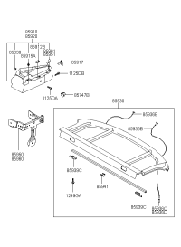 859202C000LK-TRIM ASSY-CVR SHELF SIDE RH