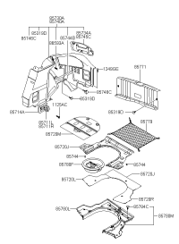 857302C303LK-TRIM ASSY-LUGGAGE SIDE LH
