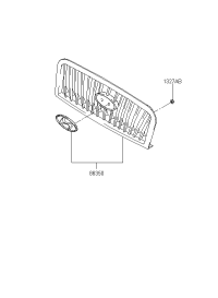 8635009100-GRILLE ASSY-RADIATOR