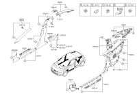 858302V100RY-TRIM ASSY-CTR PILLAR UPR LH