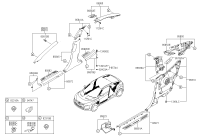 858202V0008M-TRIM ASSY-FR PILLAR RH