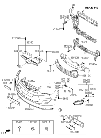 865132V000-BRACKET-FR BUMPER GUARD MTG LH