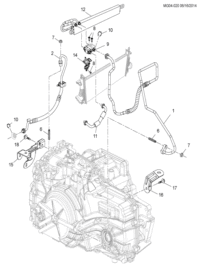 22756106-Tube, oil cooler inlet