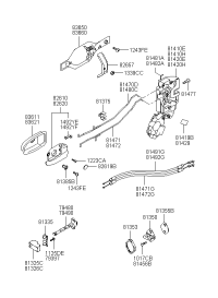 814103B310-Latch & actuator assy-rr dr lh