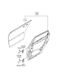 770043L000-PANEL ASSY-RR DR RH