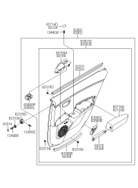 935803L002K7-SWITCH ASSY-RR P/WDO SUB LH