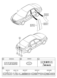 863213K000-EMBLEM-HYUNDAI