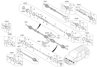 49542S6200-BOOT KIT-FR AXLE DIFF SIDE,RH