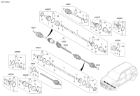 49542S6100-BOOT KIT-FR AXLE DIFF SIDE,RH
