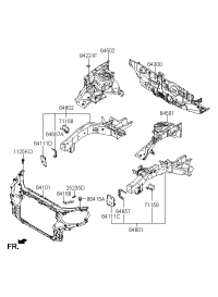 641012B500-CARRIER ASSY-FR END MODULE
