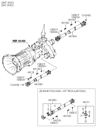 491003E910-PROPELLER SHAFT ASSY-RR