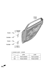 77003BU000-PANEL ASSY-RR DR LH