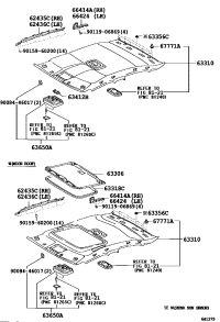 6641433010-SPACER, SIDE RAIL, REAR RH