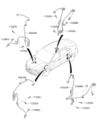 58950AZ000-CABLE ASSY-ABS.EXT LH