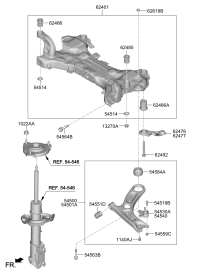 62405AZ000-CROSSMEMBER COMPL(ASSY)