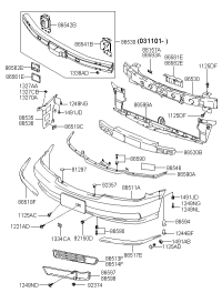 865303B500-RAIL ASSY-FR BUMPER