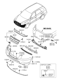 863532B000-COVER-RADIATOR GRILLE UPR