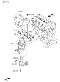 285102G600-MANIFOLD CATALYTIC ASSY-EXH