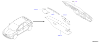 90902ED500-Garnish assy-back door, rh
