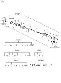 495062CA40-Boot kit-cv joint, lh