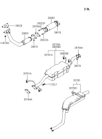 28520H1810-PIPE-EXHAUST FR,LH