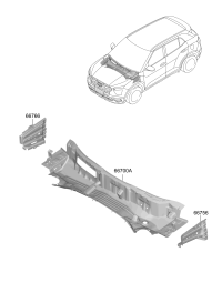 66700R9000-PANEL ASSY-COWL COMPLETE