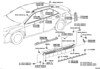 7555506100-MOLDING ASSY ROOFRH