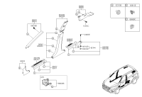 85810C9000TTX-TRIM ASSY-FR PILLAR LH
