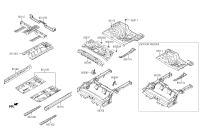 651170U000-Bracket assy-tunnel, rr