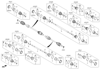 49500D0000-JOINT ASSY-CV LH