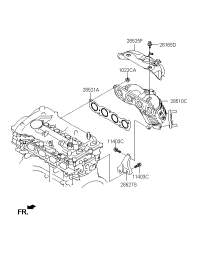 285102EAH0-MANIFOLD CATALYTIC ASSY-EXH