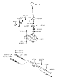 437112D200CA-KNOB-GEARSHIFT LEVER