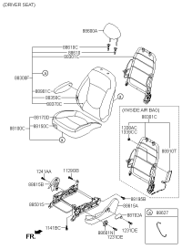 8890426001B1-HANDLE-FR SEAT HEIGHT ADJUST
