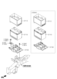371503J200-TRAY ASSY-BATTERY