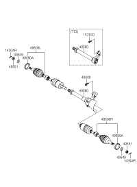 495052BA60-JOINT KIT-RR AXLE DIFF SIDE