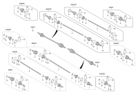 49635S6000-JOINT KIT-RR AXLE DIFF SIDE