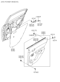 833011E000FZ-PANEL COMPL-REAR DOOR TRIM,LH