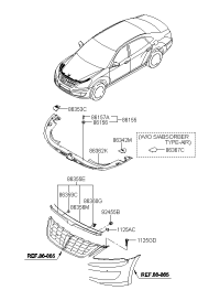 863703N100-GARNISH ASSY-RAD GRILLE UPR