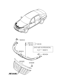 863703N800-GARNISH ASSY-RAD GRILLE UPR