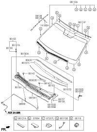 861423N000-Bracket-w/s mldg mtg, rh