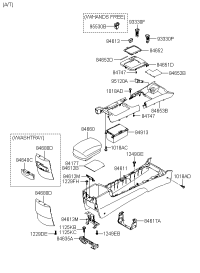 846513K000CH-Cover-fr console upr