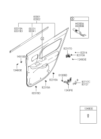 833023D011VVC-PANEL COMPL-RR DR TRIM RH