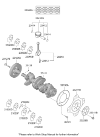 230412J100-PISTON & PIN & SNAP RING ASSY
