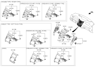 847403J210BP-Panel assy-center grille