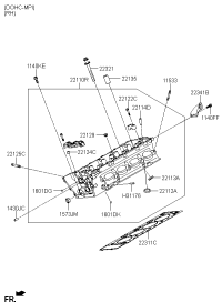 223113F350-GASKET-CYLINDER HEAD RH